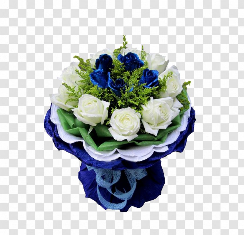 Beach Rose Blue Flower White - Flowering Plant - A Bouquet Of Flowers Transparent PNG