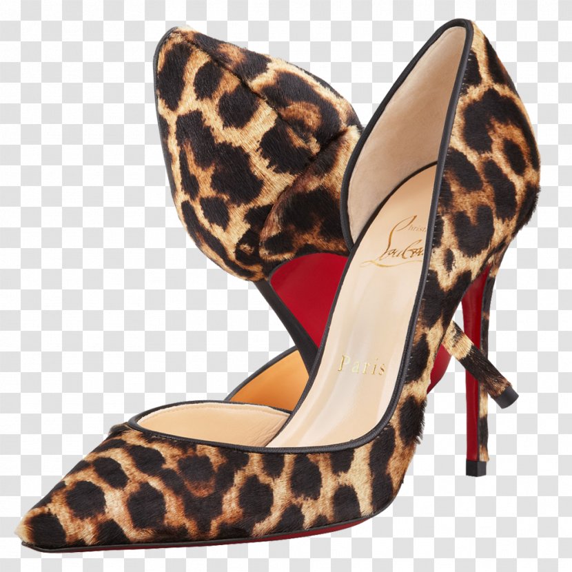 Leopard Animal Print Court Shoe High-heeled Footwear - Clothing Transparent PNG