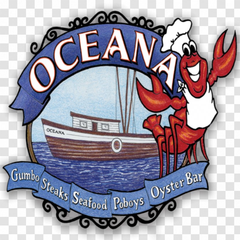 Oceana Grill Bourbon Street Toca Mystery House Restaurant Seafood - Logo Transparent PNG