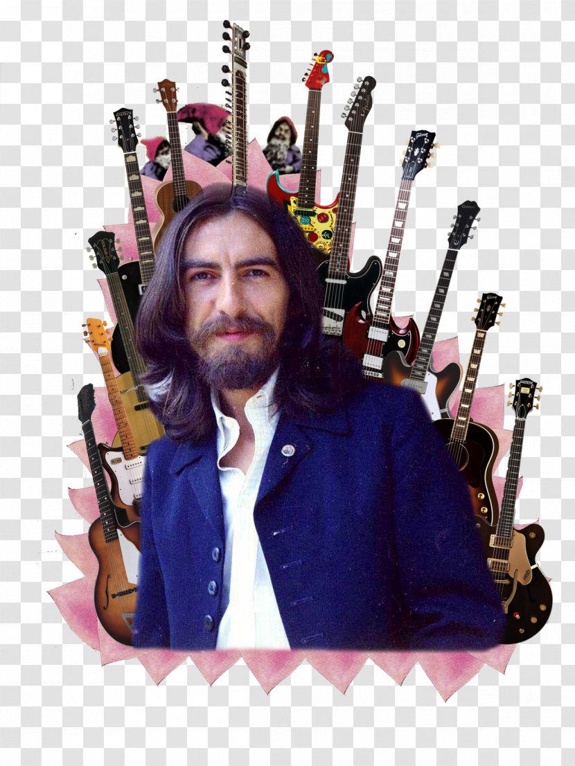 George Harrison Guitar The Beatles Abbey Road Cloud Nine - Indian Musical Instruments Transparent PNG