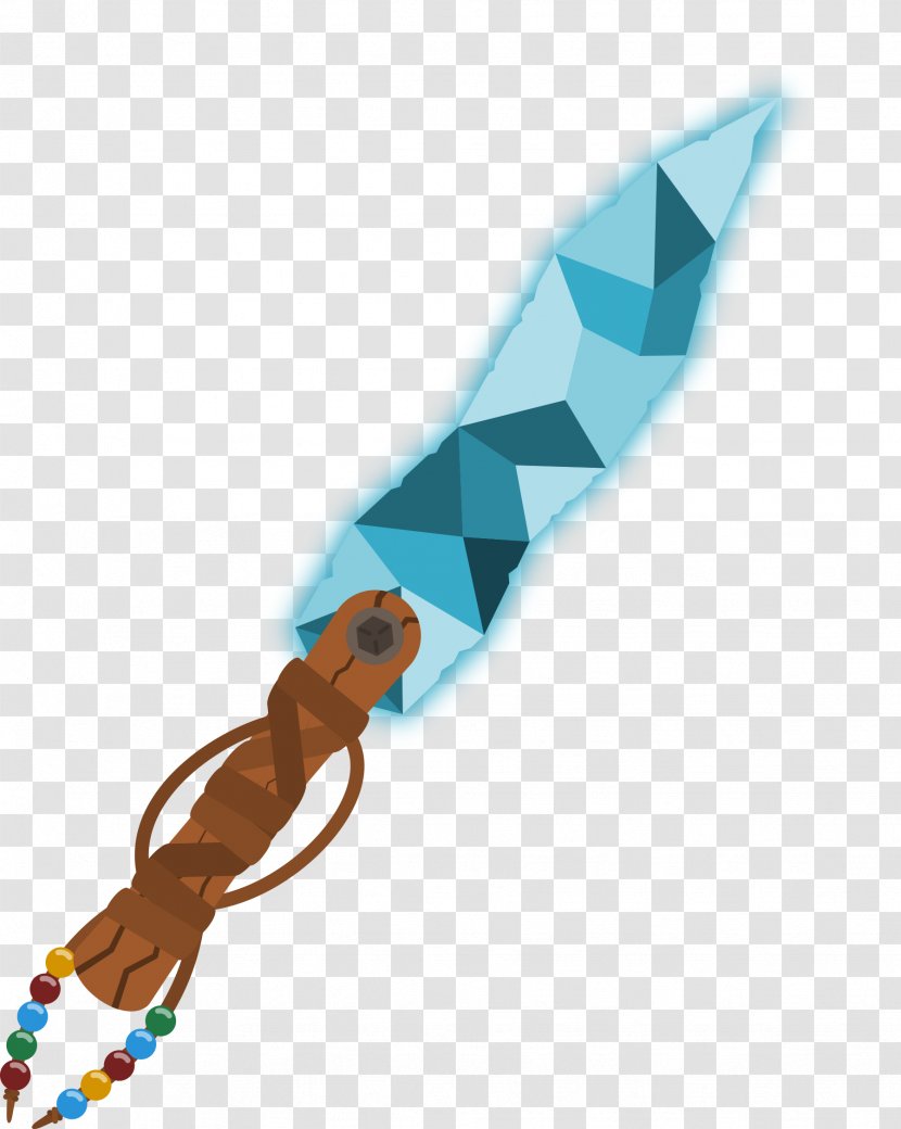 Turquoise - Dagger Transparent PNG