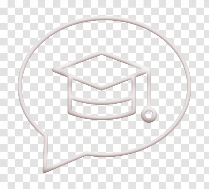 Mortarboard Icon Chat Icon School Icon Transparent PNG