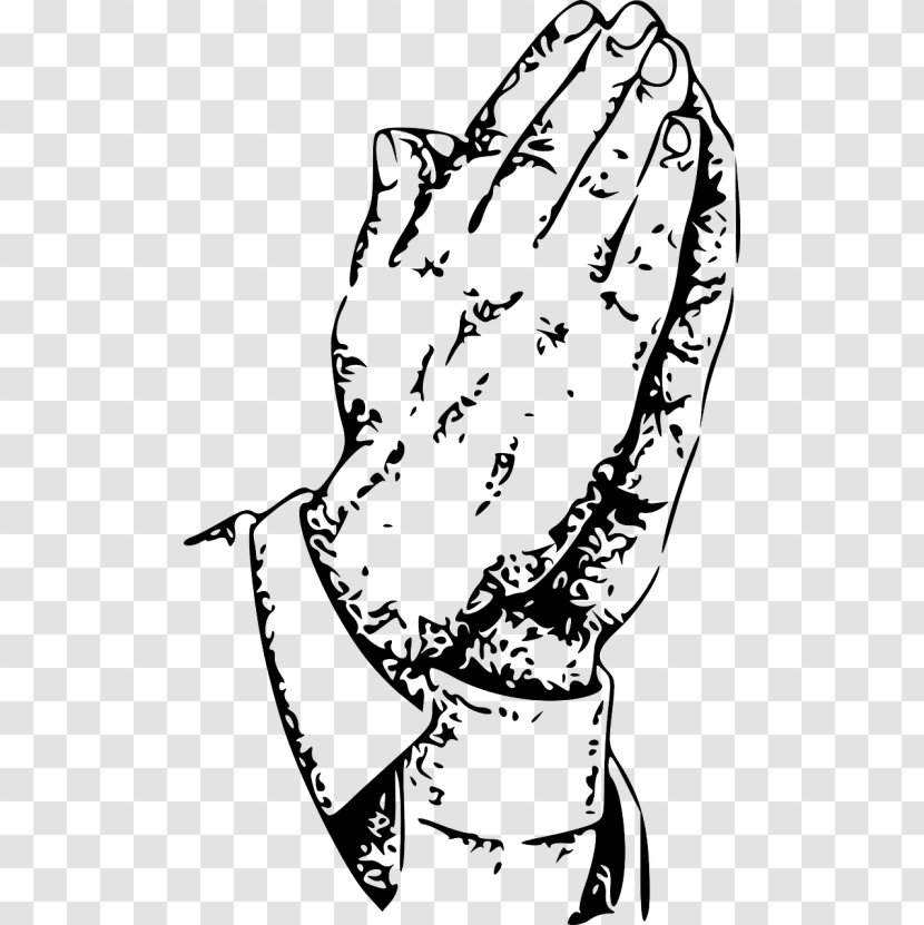 Praying Hands Christian Prayer Vector Graphics Religion - Jesus - Cartoon Transparent PNG