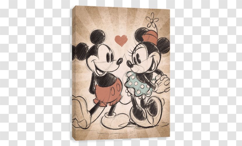 Minnie Mouse Mickey Canvas Print Ariel - Walt Disney Company Transparent PNG
