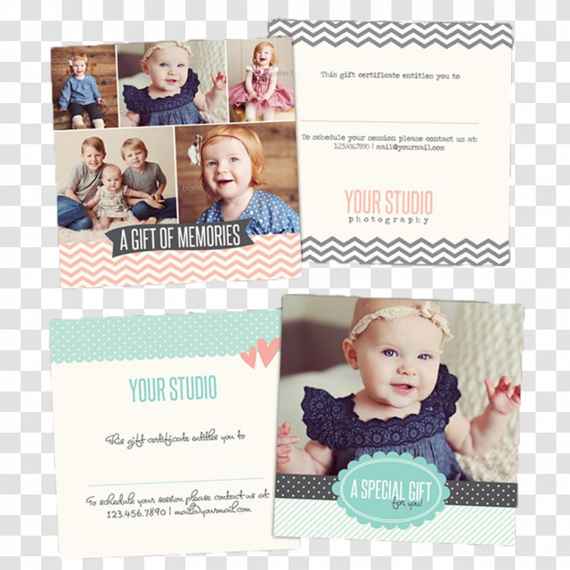 Gift Card Photography Photographer Template Transparent PNG