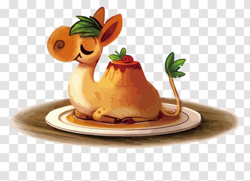 DeviantArt Daily Painting: Paint Small And Often To Become A More Creative, Productive, Successful Artist Drawing - Food - Vector Camel Pudding Transparent PNG