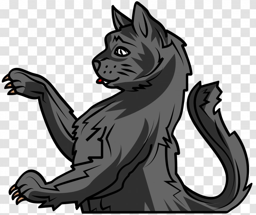 Cat Coat Of Arms Heraldry Symbol Felidae - Fictional Character Transparent PNG