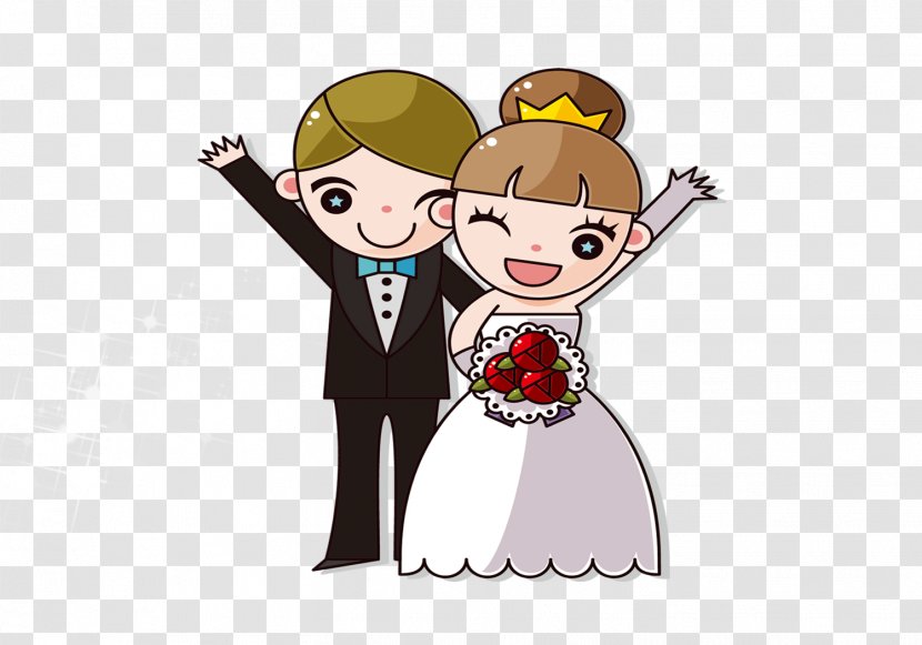 Wedding Cartoon Bridegroom Clip Art - Tree - Characters Transparent PNG