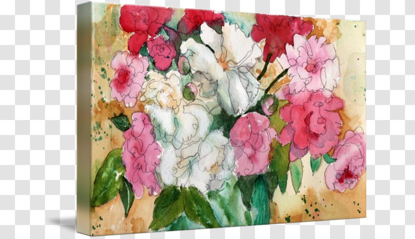 Garden Roses Watercolor Painting Floral Design Watercolour Flowers Flower Bouquet - Paint - Peony Transparent PNG