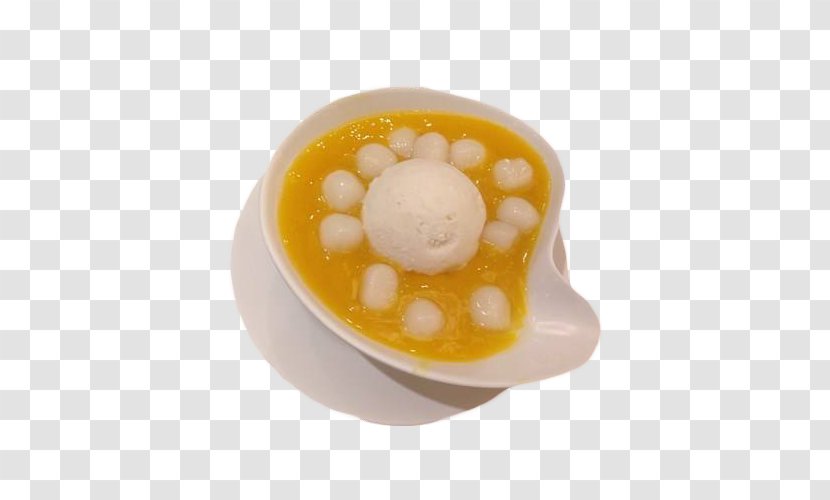 Ice Cream Mango Sticky Rice - Small Glutinous Dumpling Juice And For Dessert Transparent PNG