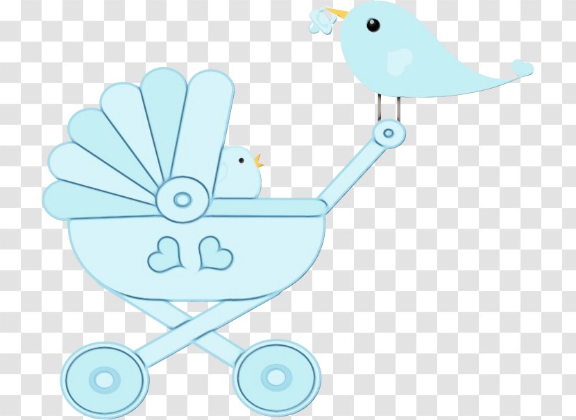 Cartoon Baby Bird - Stork Transparent PNG