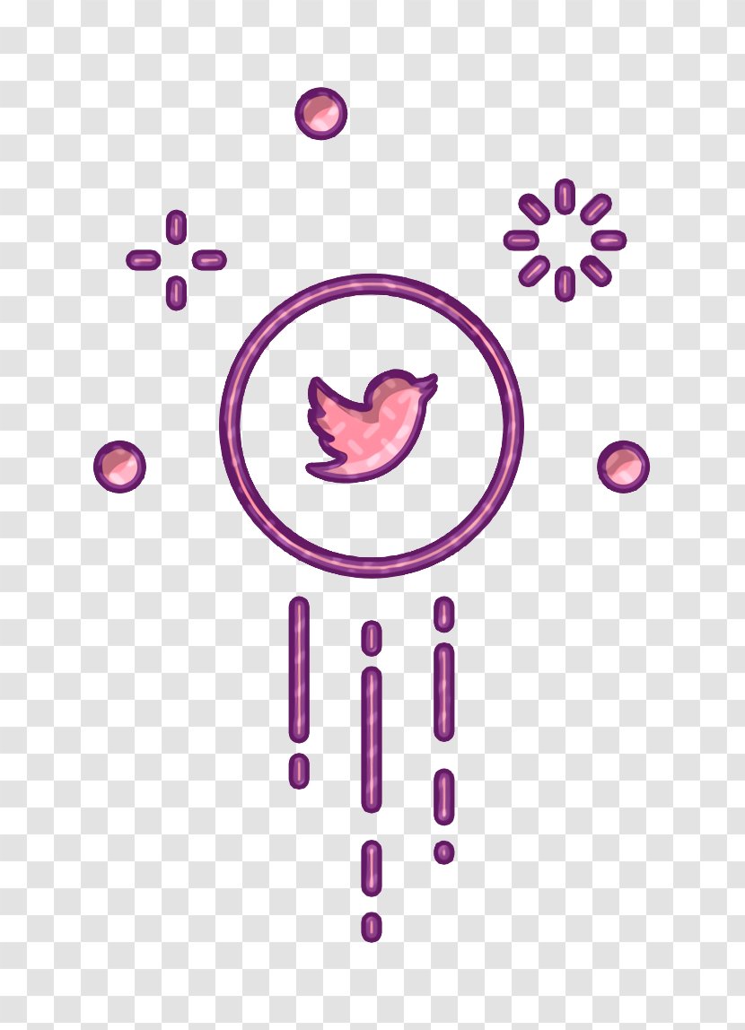 Communication Icon Internet Network - Purple - Magenta Violet Transparent PNG
