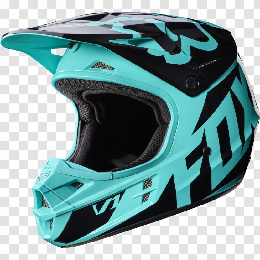Motorcycle Helmets Fox Racing Motocross Clothing - Headgear Transparent PNG