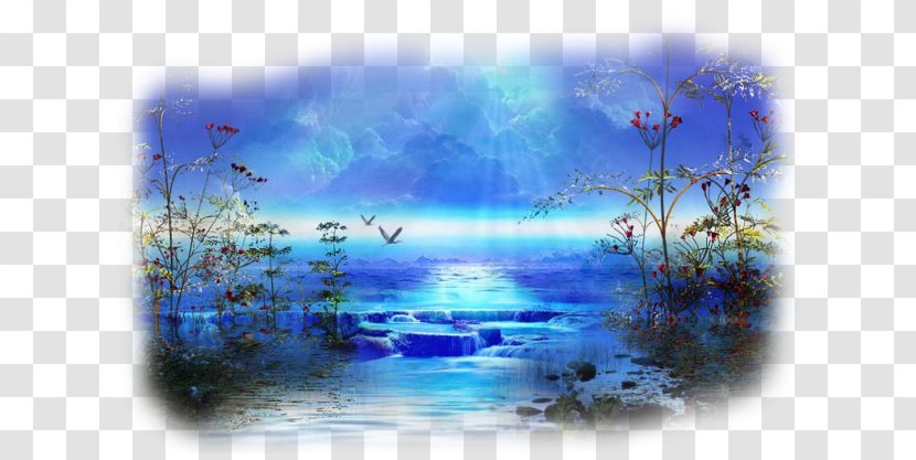 Watercolor Painting Giphy Landscape - Sea Transparent PNG