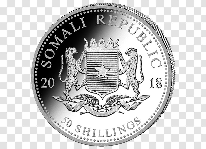 Silver Coin Somalia Bullion - Metal Transparent PNG