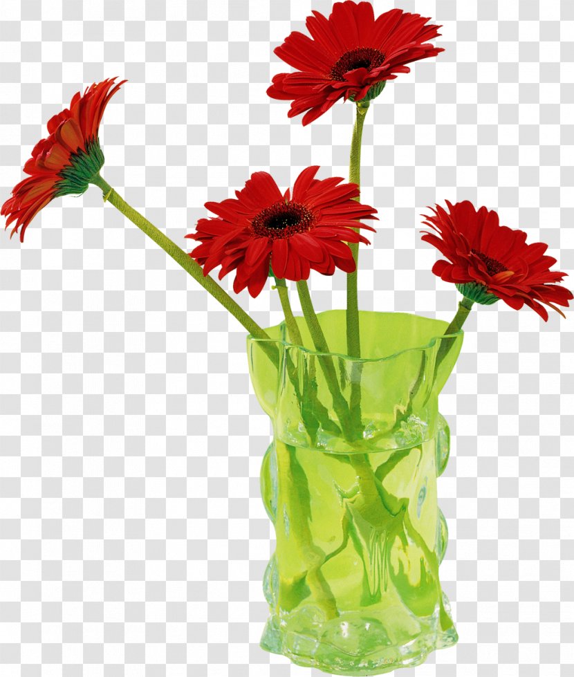 Flowerpot Transvaal Daisy Vase - Gerbera Transparent PNG