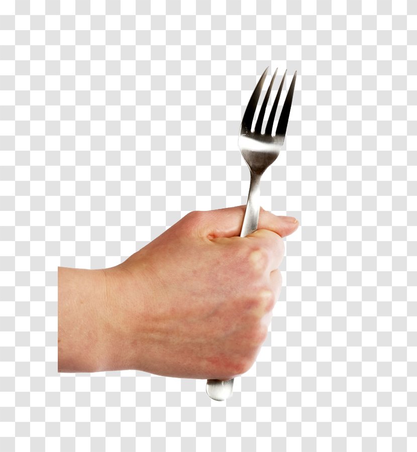 Tableware Hand Fork Metal Table Knife - Holding A Transparent PNG
