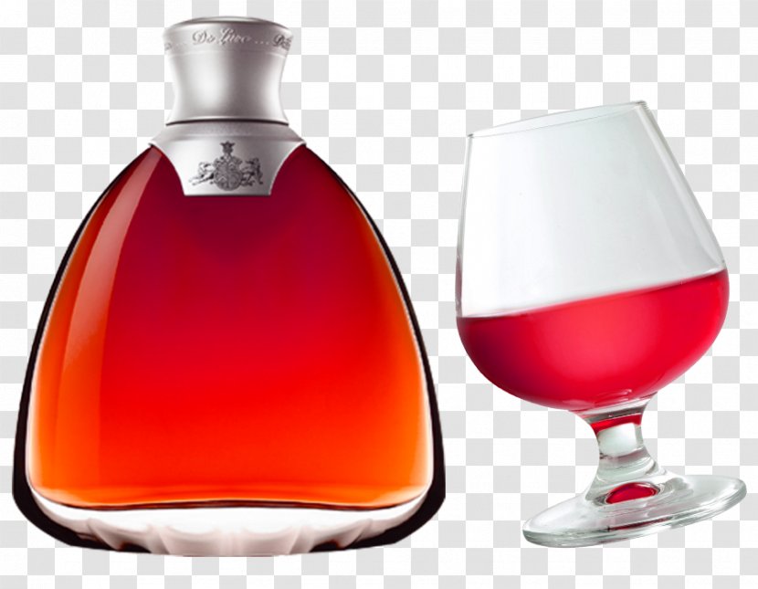 Cognac Brandy Wine Distilled Beverage Eau De Vie - Creative New Year Red Transparent PNG