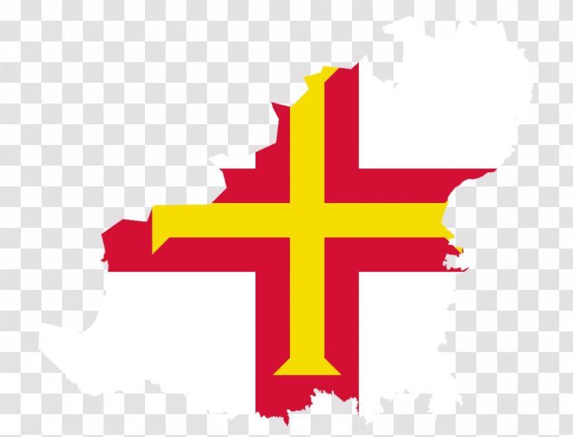 Flag Of Guernsey National Emblem Europe - Cross - Thomas Edison Clipart Transparent PNG