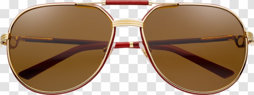 Sunglasses Cartier Must De Esw00061 - Black Smooth Red LeatherBridge Closed For Repairs Transparent PNG