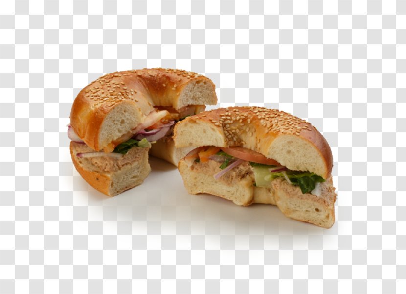 Bagel Pan Bagnat Tuna Salad Spinach Breakfast Sandwich - Ham And Cheese Transparent PNG