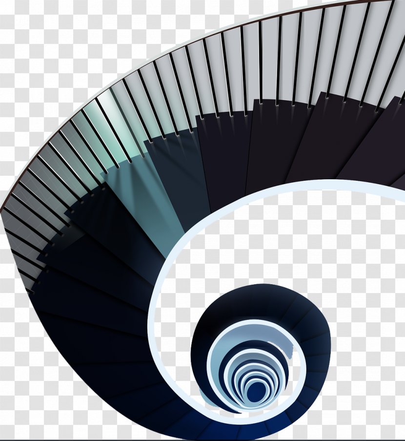Architecture Building - Black Simple Rotating Stairs Transparent PNG