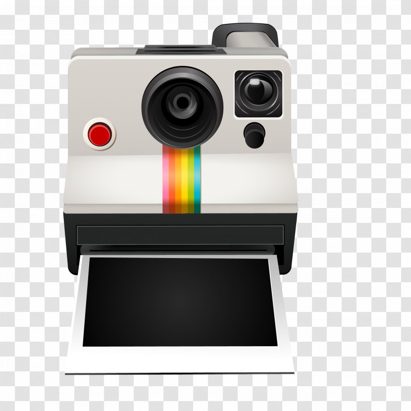 Instant Camera Polaroid Corporation Photography - Cameras Optics - Color Vector Material Transparent PNG