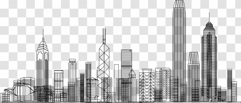 Black And White Architecture Photography - City - Design Transparent PNG