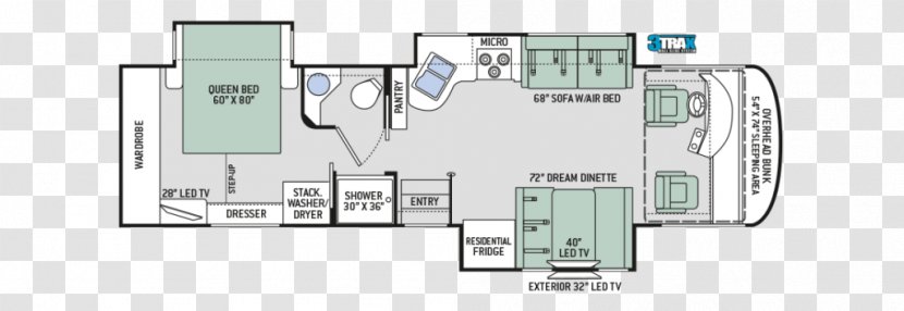 Thor Motor Coach Campervans Motorhome Winnebago Industries Sales - Pass Through The Toilet Transparent PNG