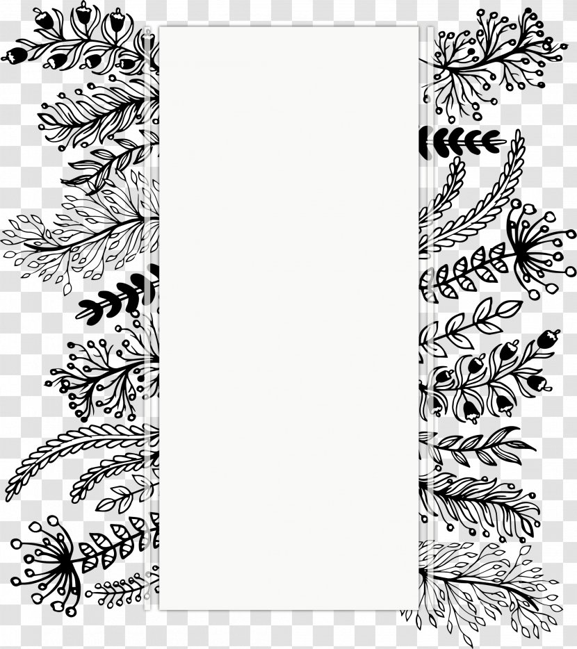 Hand Painted Wildflower Weed Decoration Title Box - Tree - Plant Transparent PNG