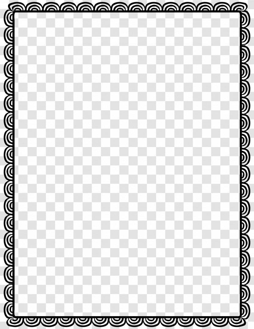 Borders And Frames Drawing Art Museum Clip - Black - White Frame Transparent PNG