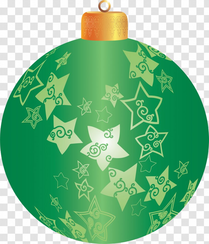 Christmas Ornament Decoration Green - Decorations Transparent PNG