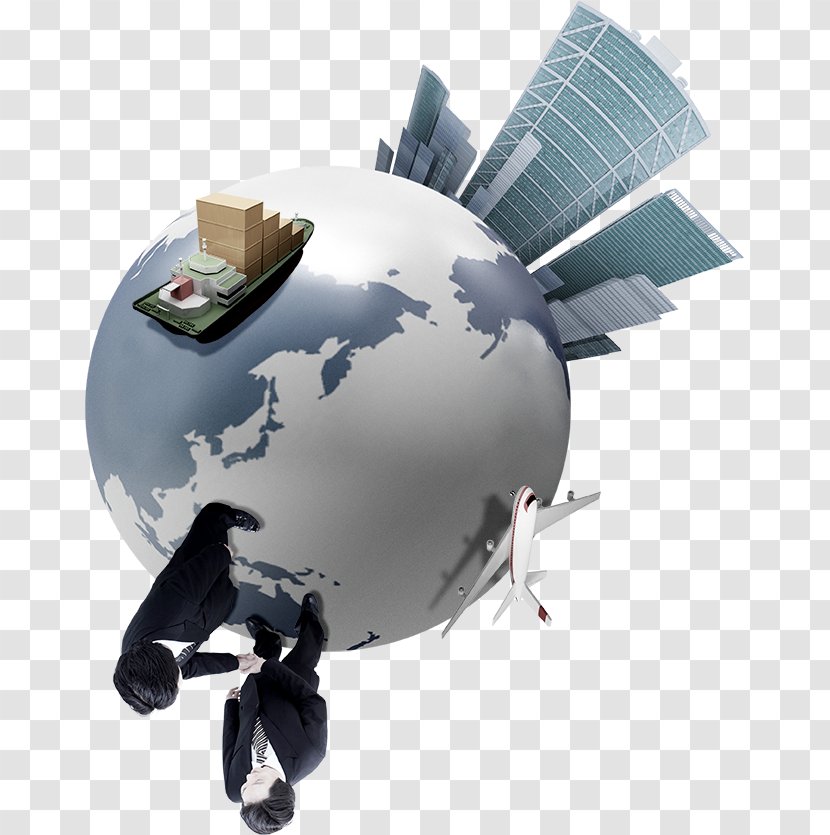 Illustration - Technology - Aircraft And People On The Planet Transparent PNG
