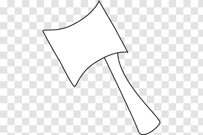 Black And White Vowel Axe Clip Art - Triangle - Transparent Cliparts Transparent PNG