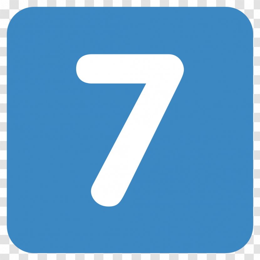 Number Emoji Image Euclidean Vector - Blue - Text Transparent PNG
