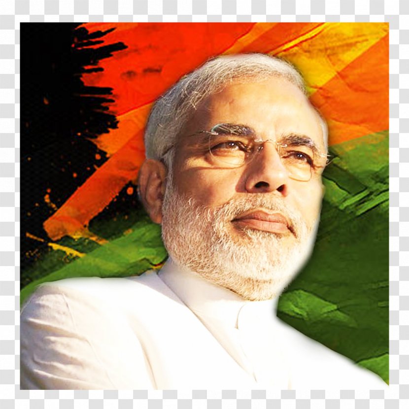 Gujarat The Man Of Moment: Narendra Modi Prime Minister India Chief - Beard Transparent PNG