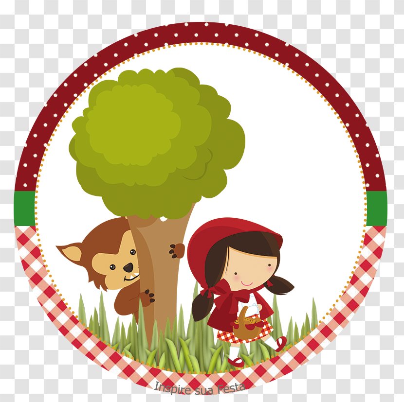 Little Red Riding Hood Film Paper Convite - Watercolor - Heart Transparent PNG