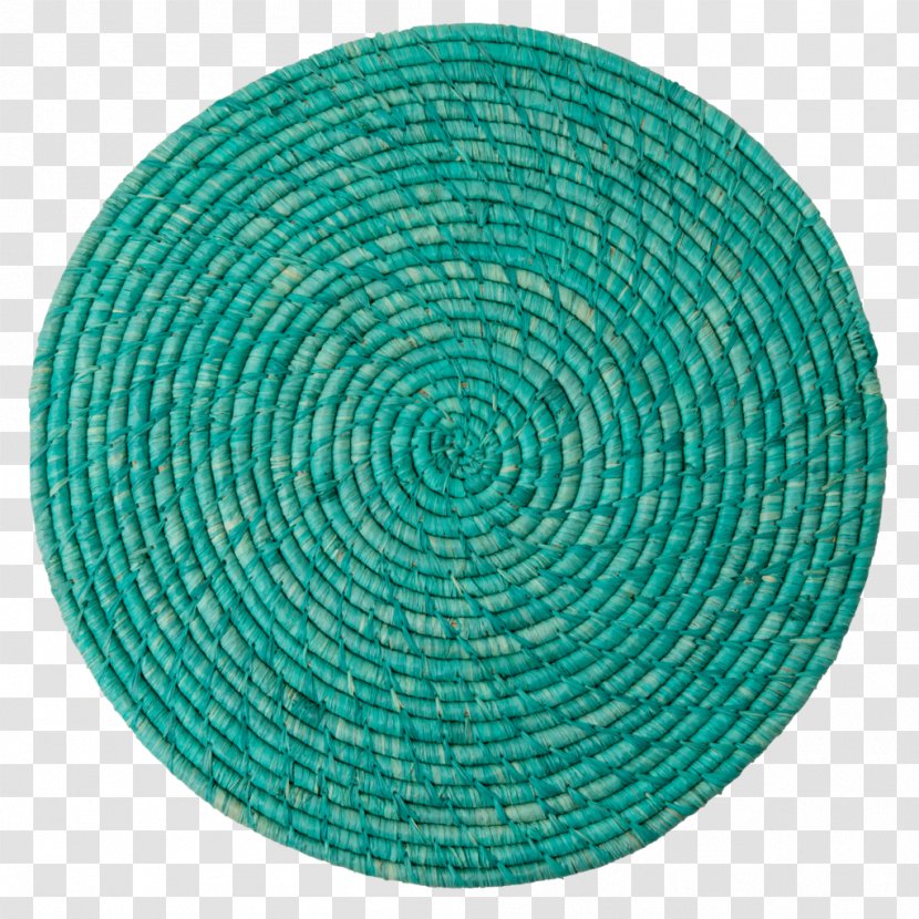 Table Place Mats Raffia Palm Charger - Tableware - Spiral Transparent PNG