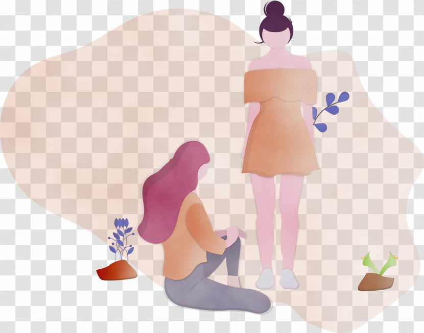 Cartoon Violet Footwear Figurine Love Transparent PNG