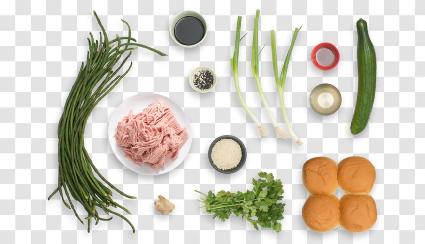 Scallion Hamburger Vegetarian Cuisine Teriyaki Food - Garnish - Freshly Ground Sesame Oil Transparent PNG