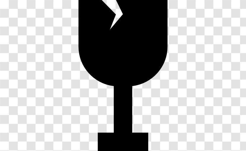 Wine Glass Symbol - Monochrome Transparent PNG