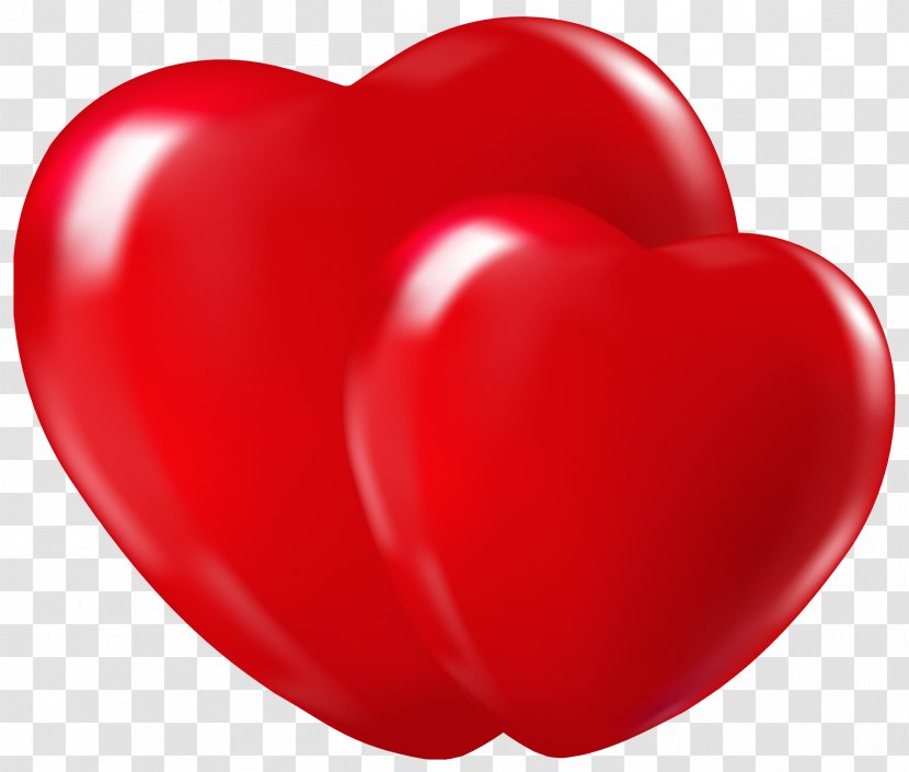 Heart Clip Art - Double Hearts Transparent PNG