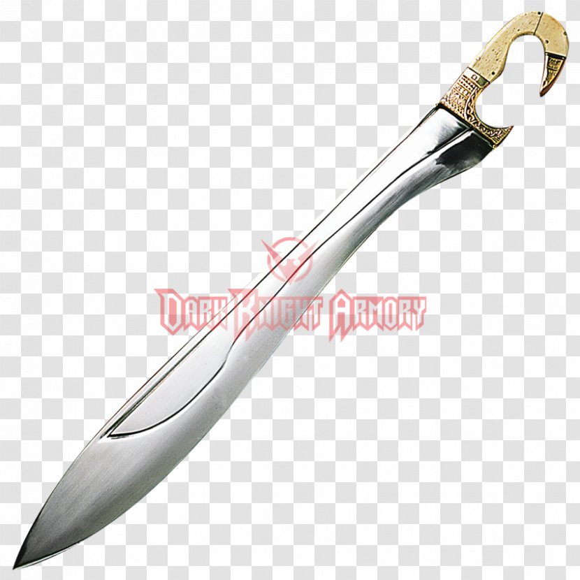 Kopis Ancient Greece Xiphos Sword Spartan Army - Knife Transparent PNG