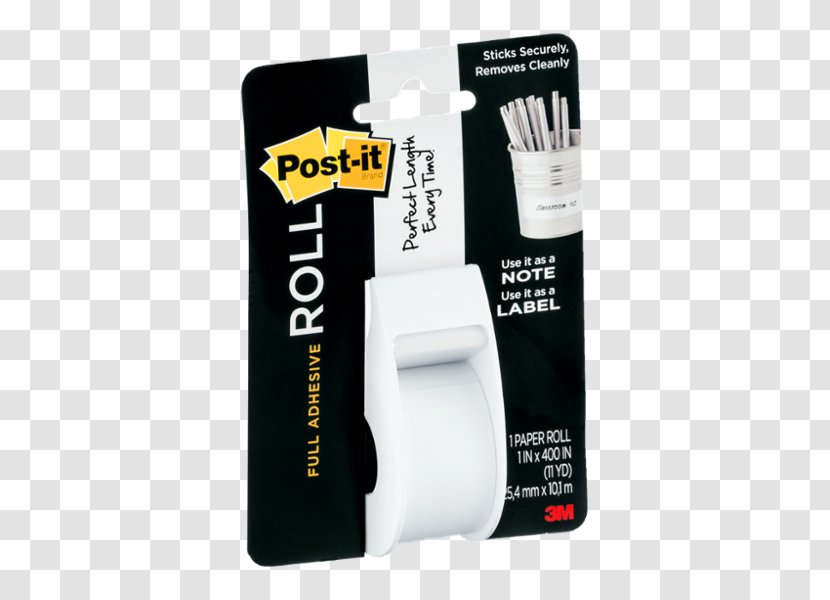 Post-it Note Paper Adhesive Tape Full Label Roll - Postit - White 3M Post It Pads Transparent PNG