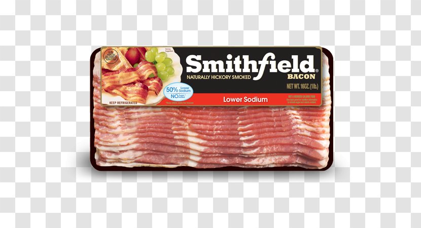 Back Bacon Ham Smithfield Foods Meat - Pork Transparent PNG
