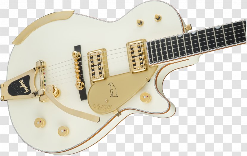 Acoustic-electric Guitar Gretsch White Falcon - Slide - Body Build Transparent PNG