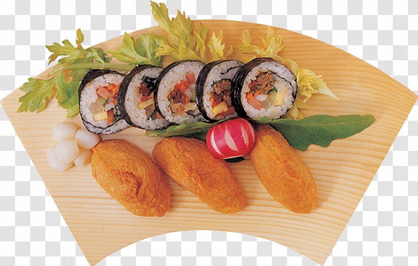 Sushi Japanese Cuisine Makizushi Sashimi Onigiri - Dish Transparent PNG