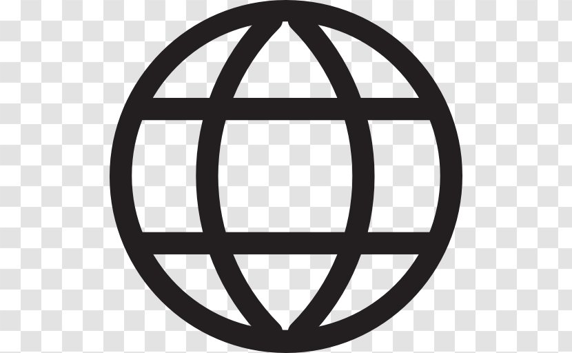 Globe Earth Recycling Symbol - Black And White Transparent PNG