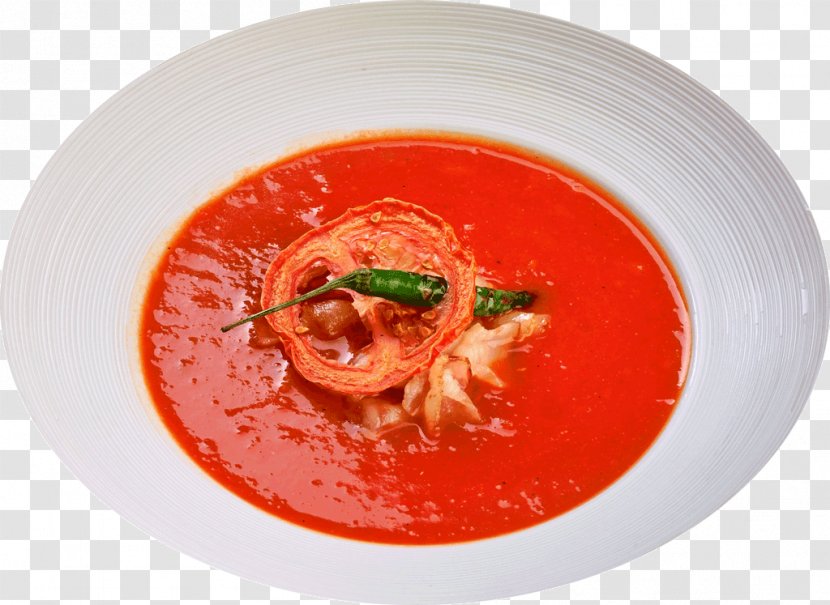 Tomato Soup Gazpacho Garnish Recipe Transparent PNG