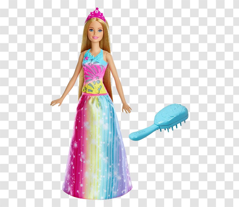 Barbie: Dreamtopia Doll Toy Barbie Brush ‘n Sparkle Princess - Mattel Transparent PNG